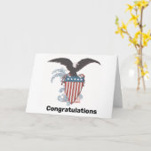 Eagle and Shield New U.S. Citizen Card Karte (Gelbe Blume)