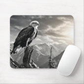 Eagle Animal Bird Wild Nature Ink Sketch Style Mousepad (Mit Mouse)