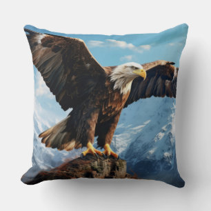 Eagle Animal Bird Wilderness Kunst, Dichtung und M Kissen