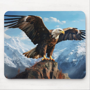 Eagle Animal Bird Wilderness Kunst, Dichtung und M Mousepad