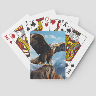 Eagle Animal Bird Wilderness Kunst, Dichtung und M Spielkarten