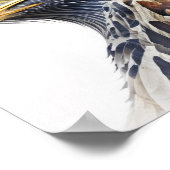 Eagle Animal Portrait Nature Wildlife Malerei Poster (Ecke)