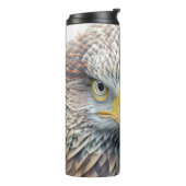 Eagle Animal Portrait Nature Wildlife Malerei Thermosbecher (Nach links gedreht)