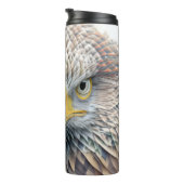 Eagle Animal Portrait Nature Wildlife Malerei Thermosbecher (Nach rechts gedreht)