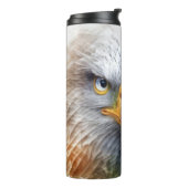 Eagle Animal Portrait Nature Wildlife Malerei Thermosbecher (Nach links gedreht)