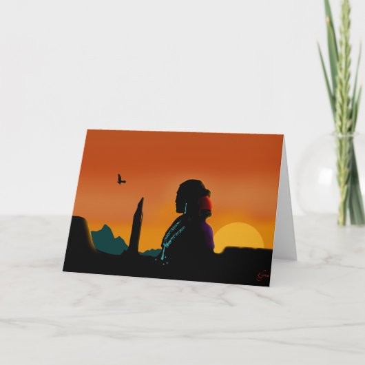 Eagle-Anstarren Karte (Vorderseite)