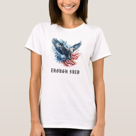 *~* EAGLE AP16 Amerikanische Flagge Details T-Shirt (Vorderseite)