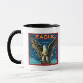 Eagle Apple Crate Label Tasse (Links)