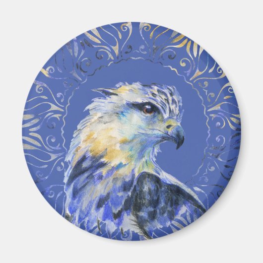 Eagle Aquarellbild Magnet (Vorne)