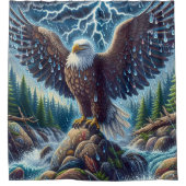 Eagle Art Duschvorhang (Vorderseite)