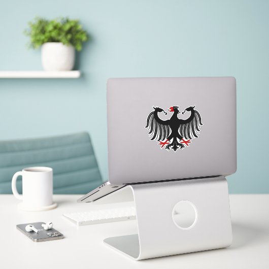 Eagle Aufkleber (Laptop auf Schreibtisch)