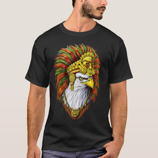 Eagle Aztec Warrior T-Shirt (Vorderseite)