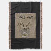 Eagle Baby & Footprints im Sand "One Day" Decke (Vorderseite Vertikal)