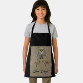 Eagle Baby & Footprints im Sand "One Day" Schürze (Insitu)