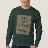 Eagle Baby & Footprints im Sand "One Day" Sweatshirt (Vorderseite)