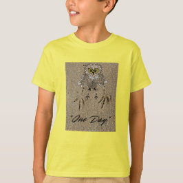 Eagle Baby & Footprints im Sand "One Day" T-Shirt