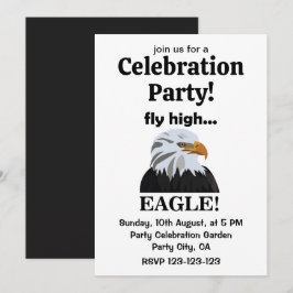 Eagle Bald Eagle Fly High Eagle Celebration Party Einladung
