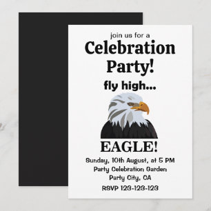 Eagle Bald Eagle Fly High Eagle Celebration Party Einladung