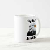 Eagle Bald Eagle Fly High Eagle Kaffeetasse (VorderseiteRechts)