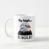 Eagle Bald Eagle Fly High Eagle Kaffeetasse (Links)