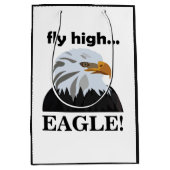 Eagle Bald Eagle Fly High Eagle Mittlere Geschenktüte (Vorderseite)