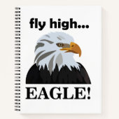 Eagle Bald Eagle Fly High Eagle Notizblock (Vorderseite)