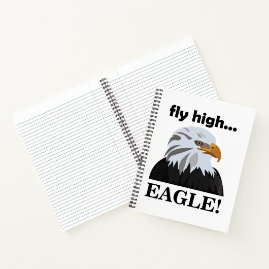 Eagle Bald Eagle Fly High Eagle Notizblock (Innenseite)