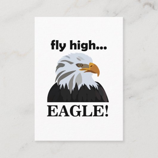 Eagle Bald Eagle Fly High Eagle Visitenkarte (Vorderseite)