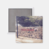 Eagle Beach - 2 Zoll Square Magnet (Vorderseite/Rückseite)