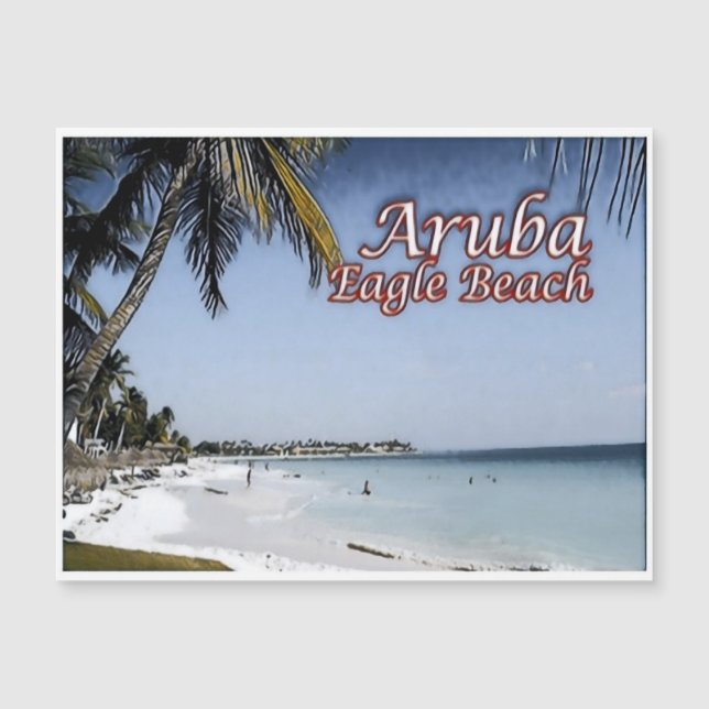Eagle Beach - Aruba - Magnetkarte (Vorderseite)