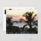 Eagle Beach Aruba Sunset Postcard Postkarte (Vorne/Hinten)