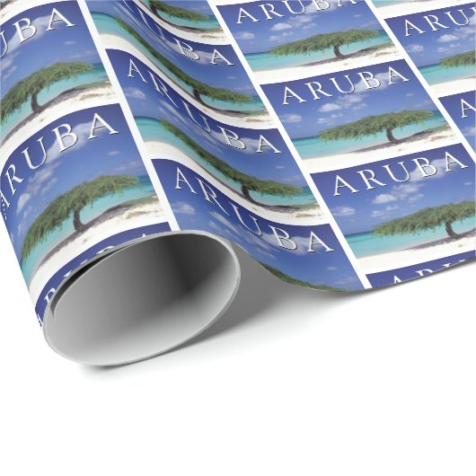 Eagle Beach | Karibik, Aruba Geschenkpapier (Rolleneckpunkt)