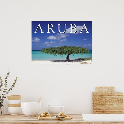 Eagle Beach | Karibik, Aruba Poster (Küche)