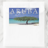 Eagle Beach | Karibik, Aruba Rechteckiger Aufkleber (Tasche)