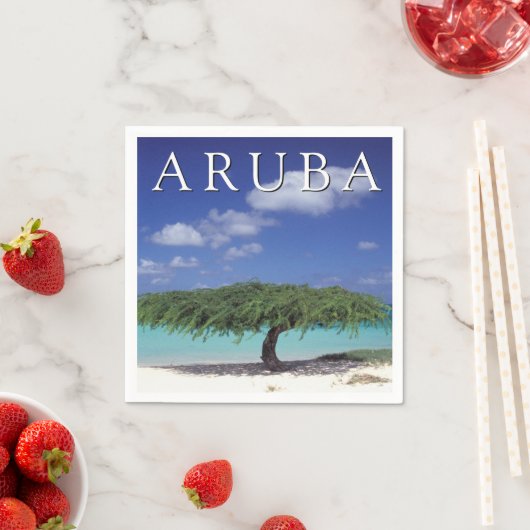 Eagle Beach | Karibik, Aruba Serviette (Beispiel)