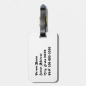 Eagle Beach Sunset Gepäckanhänger (Rückseite vertikal)