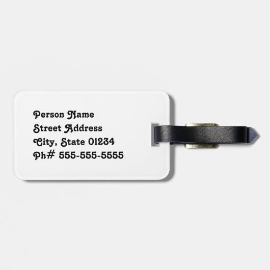 Eagle Beach Sunset Gepäckanhänger (Rückseite horizontal)