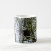 Eagle beobachtet die Tasse des Kaffees (Mittel)