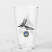 Eagle-Bierglas der Küstenwache Glas (Rückseite)