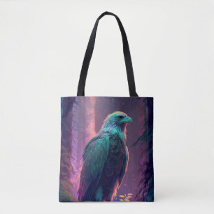 Eagle Bird Animal Portrait Painting Wildlife Tasche