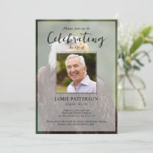 Eagle Bird, Celebration of Life, Funeral Photo Einladung (Stehend Vorderseite)