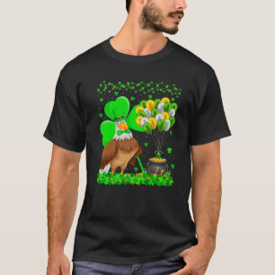 Eagle Bird Lover Funny Kleeblatt Eagle St Patrick' T-Shirt