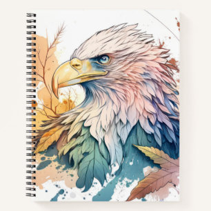 Eagle Bird Portrait Animal Painting Wildlife Free Notizblock