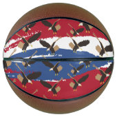 Eagle Bird USA Patriotic American Flag Basketball (Vorderseite)
