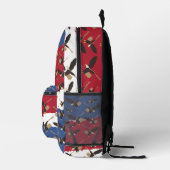 Eagle Bird USA Patriotic American Flag Bedruckter Rucksack (Rechts)