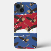 Eagle Bird USA Patriotic American Flag Case-Mate iPhone Hülle (Rückseite)
