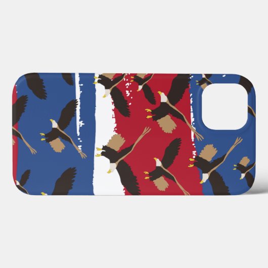 Eagle Bird USA Patriotic American Flag Case-Mate iPhone Hülle (Rückseite (Horizontal))