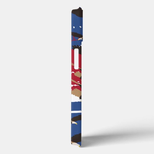 Eagle Bird USA Patriotic American Flag Case-Mate iPhone Hülle (Rückseite / Rechts)