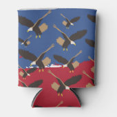 Eagle Bird USA Patriotic American Flag Dosenkühler (Vorderseite)