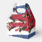 Eagle Bird USA Patriotic American Flag Geschenkschachtel (Rückseite)